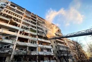 На жилые дома в Киеве снова падали ракеты
