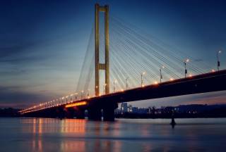 Южный мост в Киеве открывают для общественного транспорта