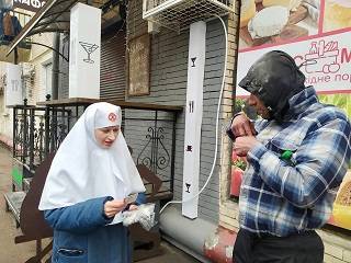 В Киеве сестры милосердия УПЦ поддерживают нуждающихся и бездомных