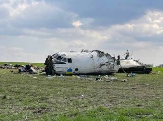 Появилось фото с места крушения Ан-26 на Запорожье