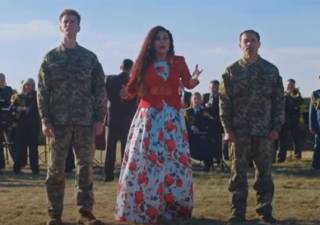 Появилось видео, как украинские военные исполнили гимн США
