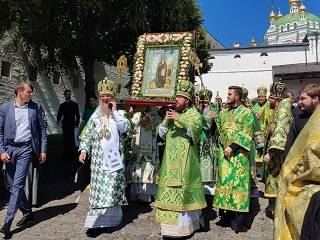 В Киево-Печерской лавре верующие УПЦ празднуют день памяти преподобного Антония - основателя обители