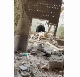 В сети появилось видео разрушений Святогорской лавры