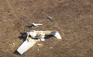 Появилось видео с места столкновения двух самолетов в Калифорнии