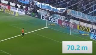 Аргентинский футболист забил поистине удивительный гол