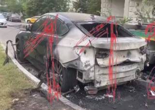 В России сожгли авто главного военного цензора