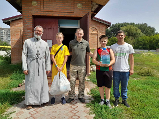 На Кировоградщине УПЦ передала помощь военным и переселенцам