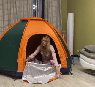 Палатка в квартире - корейский лайфхак для сохранения тепла