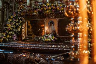 В столичном Покровском монастыре верующие УПЦ почтили память основательницы обители