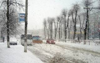 На Киевщину надвигаются снегопады