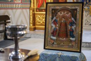 В Киевских духовных школах УПЦ освятили икону, перед которой молятся школьники и студенты