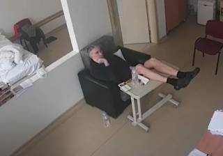 Появилось пикантное видео Саакашвили из больницы