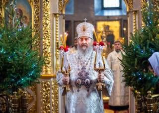 Предстоятель УПЦ пожелал верующим мира и духовных сил на Рождество Христово