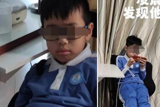 Китаец необычно наказал своего сына, который любил играть на смартфоне по ночам