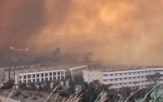 В Греции бушуют лесные пожары. Эвакуированы десятки тысяч человек