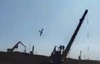 Появилось видео падения гидросамолета в России