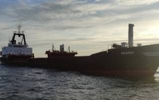 В Черном море у берегов Румынии грузовое судно напоролось на мину. Прогремел взрыв