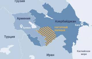 Нагорный Карабах на карте от Maxar: армяне бегут от этнических чисток