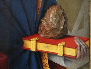 На картине XV века обнаружили древнее рубило, которому 500 000 лет
