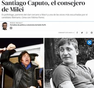 Сантьяго Капуто: на теле советника президента Аргентины обнаружили блатные наколки на русском