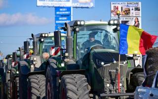 Румынские фермеры усилили блокаду на украинской границе