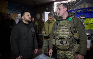 Зеленський відвідав позиції українських воїнів під Куп'янськом