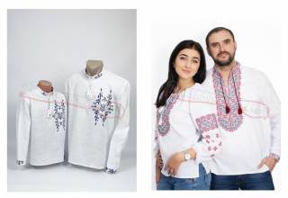 Современные семейные вышиванки украинского производства