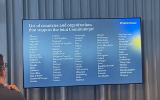 Комуніке Саміту миру підтримали 80 країн
