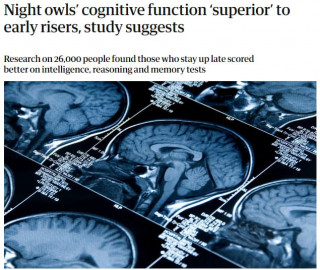 «Сови» та «жайворонки»: перші виявилися розумнішими