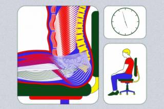 Долгое сидение за компьютером может вызвать «ягодичную амнезию»