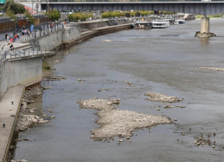 Річка Вісла у Варшаві рекордно обміліла