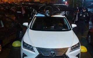 В Киеве мужчина возил «Шахед» прямо на крыше своего авто