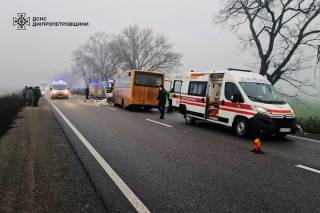В Днепропетровской области школьный автобус попал смертельное ДТП